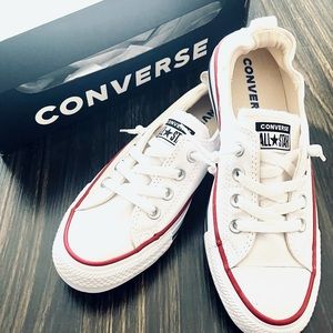 Brand New Converse Chuck Taylor All Star Shoreline Slip On Sneaker in White, 7.5